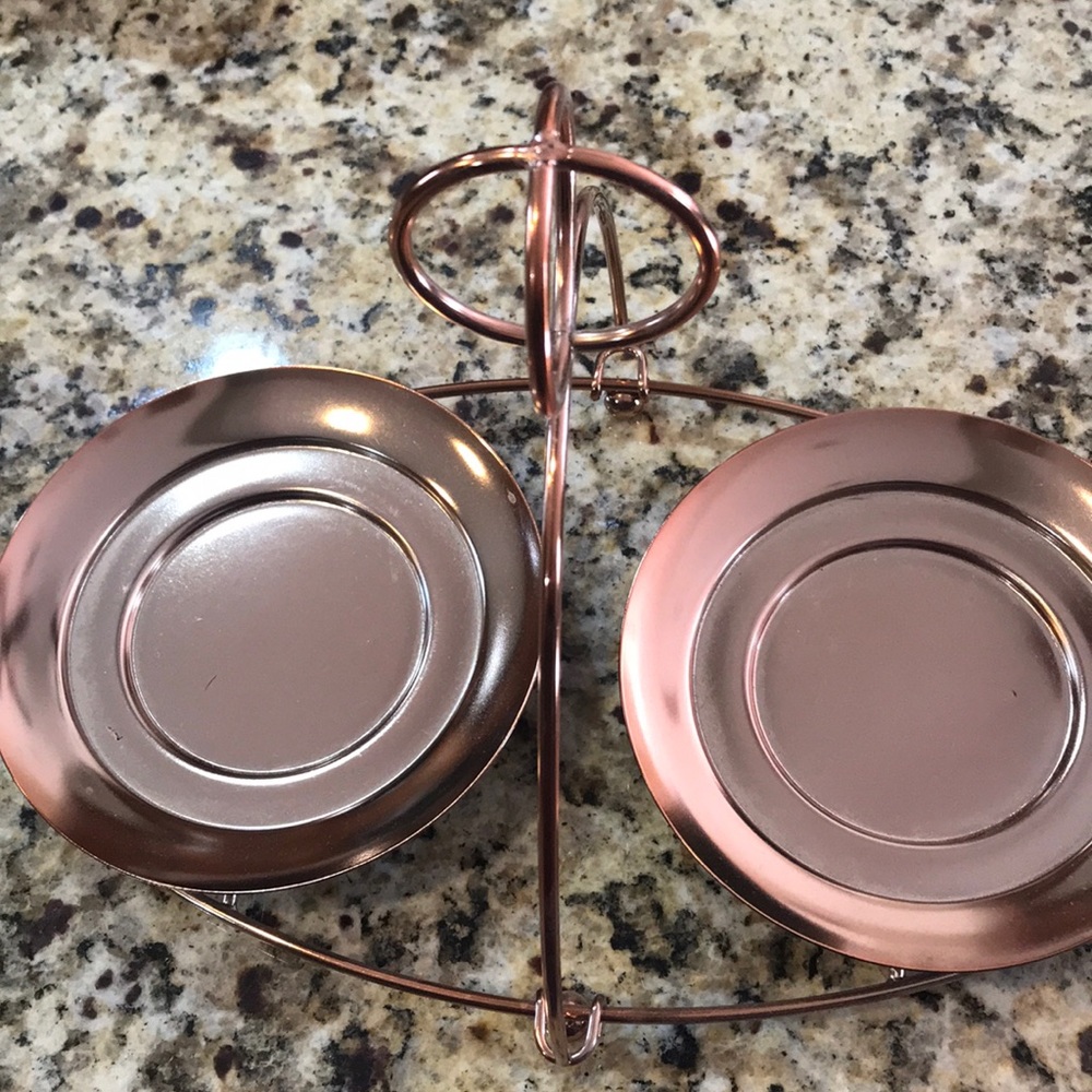 Partylite rosegold two candle holder